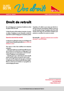 Santé au travail : Droit de retrait - La CGT dans les TPE